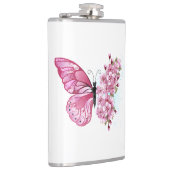 Flasques Papillon de fleurs avec Sakura rose (Droite)