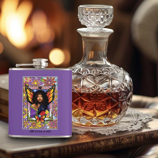 Flasques Papillon monarque Fée Purple Floral