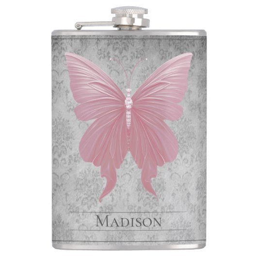 Flasques Papillon rose bijoux (Devant)