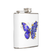 Flasques Papillon saphir à fleurs (Droite)