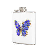 Flasques Papillon Saphir Fleur (Gauche)