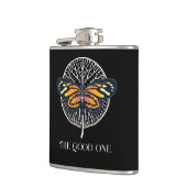 Flasques Papillon simple moderne noir et blanc (Gauche)