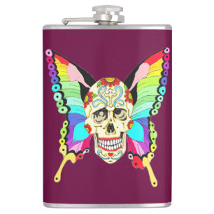Flasques Papillon Sugar Skull