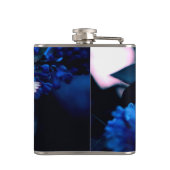 Flasques Papillons blancs Fleurs bleues, papillon (Dos)