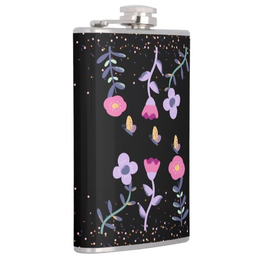 Flasques papillons et fleurs (Droite)