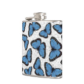 Flasques Papillons morpho bleu (Gauche)