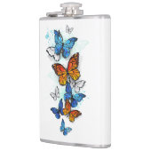 Flasques Papillons volants Morpho et Monarch (Gauche)