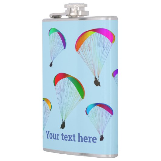 Flasques Paralidations arc-en-ciel sur bleu ciel pâle - thè (Gauche)