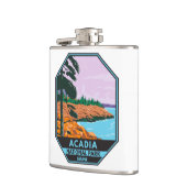 Flasques Parc national Acadia Maine Bar Harbour Vintage (Gauche)