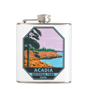 Flasques Parc national Acadia Maine Bar Harbour Vintage