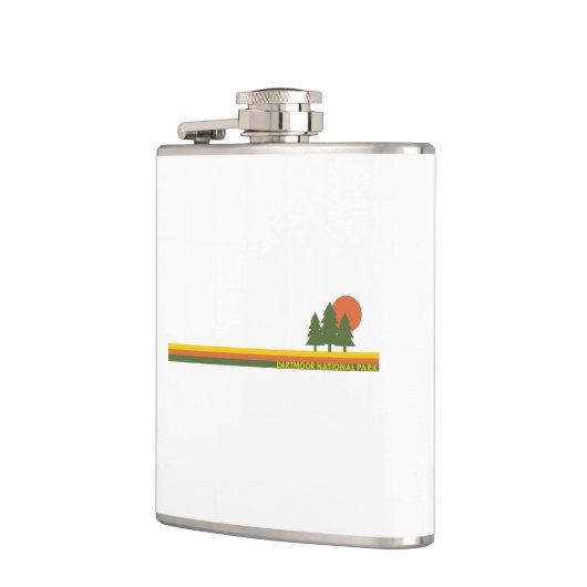 Flasques Parc national de Dartmoor Pine Trees Soleil (Gauche)