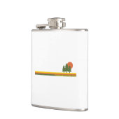 Flasques Parc national de Yellowstone Pine Trees Soleil (Gauche)