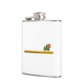 Flasques Parc national du lac Clark Pine Trees Sun (Gauche)