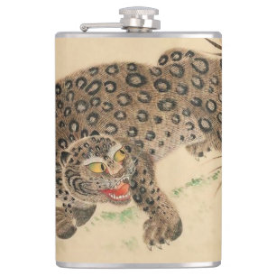 Flasques Parchemin vintage léopard tacheté japonais