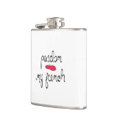 Flasques Pardon de mon français avec Beret (Gauche)