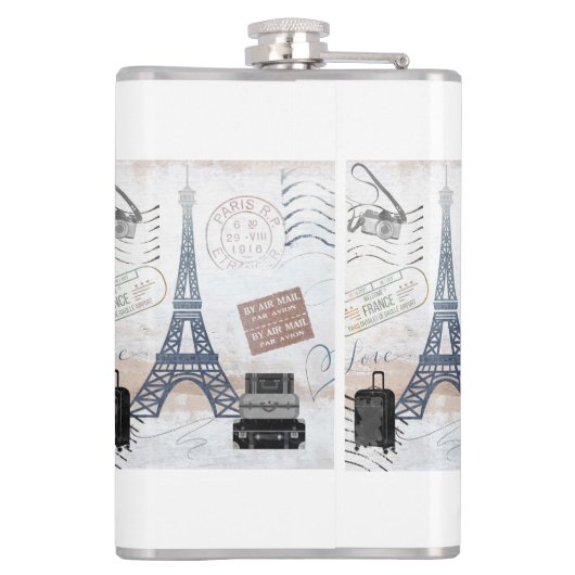 Flasques Paris Travel Collage (Dos)