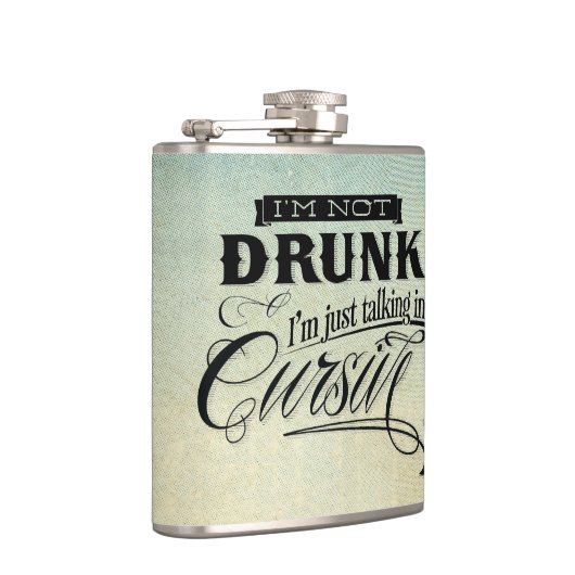 Flasques Parler en cursive (Droite)