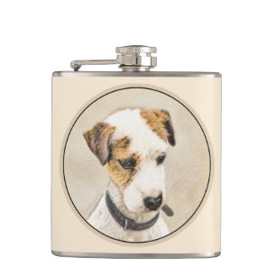 Flasques Parson Jack Russell Terrier Peinture - Chien Art