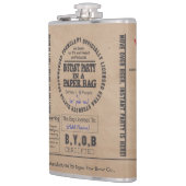 Flasques Partie Dans Un Sac En Papier Personnalisable (Gauche)