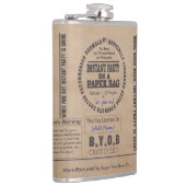 Flasques Partie Dans Un Sac En Papier Personnalisable (Droite)