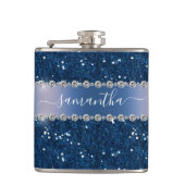 Flasques Parties scintillant bleu marine Look Bling Métal p (Devant)