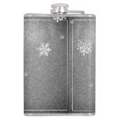 Flasques Parties scintillant d'arbre de Noël et flocons de (Dos)