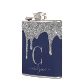 Flasques Parties scintillant d'étincelle argent gouttes Mar (Gauche)