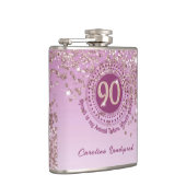 Flasques Parties scintillant d'or et devis de boisson de 90 (Droite)