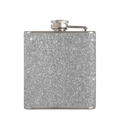 Flasques Parties scintillant en argent de luxe et Monogramm (Dos)