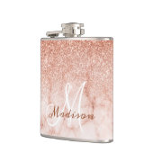 Flasques Parties scintillant en marbre or Monogram Ombre Ro (Gauche)