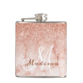 Flasques Parties scintillant en marbre or Monogram Ombre Ro (Devant)