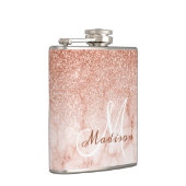 Flasques Parties scintillant en marbre or Monogram Ombre Ro (Droite)