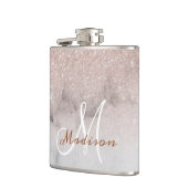 Flasques Parties scintillant en marbre or Monogram Ombre Ro (Gauche)