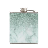 Flasques Parties scintillant en marbre vert Monogram Ombre  (Dos)