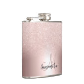 Flasques parties scintillant en or rose ombre en feuille mé (Droite)