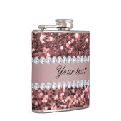 Flasques Parties scintillant et diamants de Big Rose Gold F (Droite)