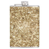 Flasques Parties scintillant Gold Confetti (Devant)