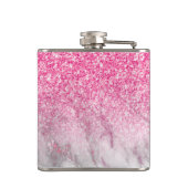 Flasques Parties scintillant rose & Marbre Ombre (Dos)