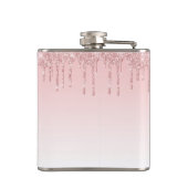 Flasques Parties scintillant rose moderne Lecteurs Bridesma (Dos)