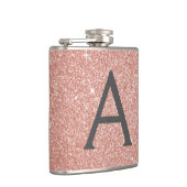 Flasques Parties scintillant rose Rose or et Monogramme éti (Droite)
