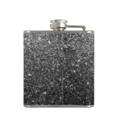 Flasques Parties scintillantes élégantes de noir de Faux (Dos)