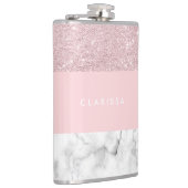 Flasques Parties scintillantes roses girly élégantes d'or (Droite)