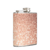 Flasques Parties scintillantes roses rêveuses d'or - pêche (Droite)