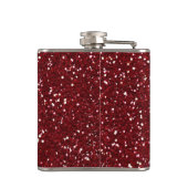 Flasques Parties scintillantes rouge foncé élégantes (Dos)