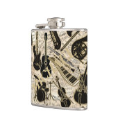 Flasques Partition et instruments Black/Gold ID481 (Gauche)