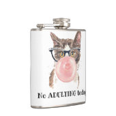 Flasques Pas d'adultes aujourd'hui drôle Chat (Droite)