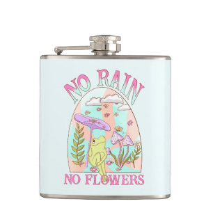 Flasques Pas de pluie, pas de fleurs - Floral et champignon