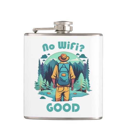 Flasques Pas de Wifi Bon Routard (Devant)