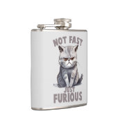 Flasques Pas rapide, juste furieux - Humour de chat gris (Droite)