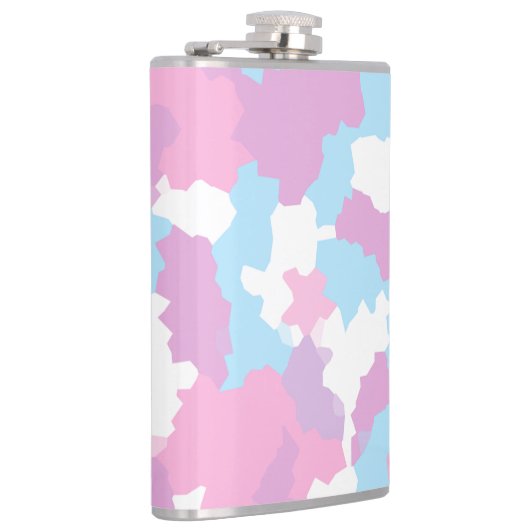 Flasques Pastel Camouflage Motif d'art Abstrait (Droite)